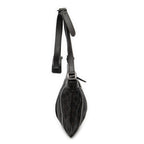 Shoulder Bag Small D-Ring Messenger Dark Brown Monogrammed Denim Canvas