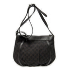 Shoulder Bag Small D-Ring Messenger Dark Brown Monogrammed Denim Canvas