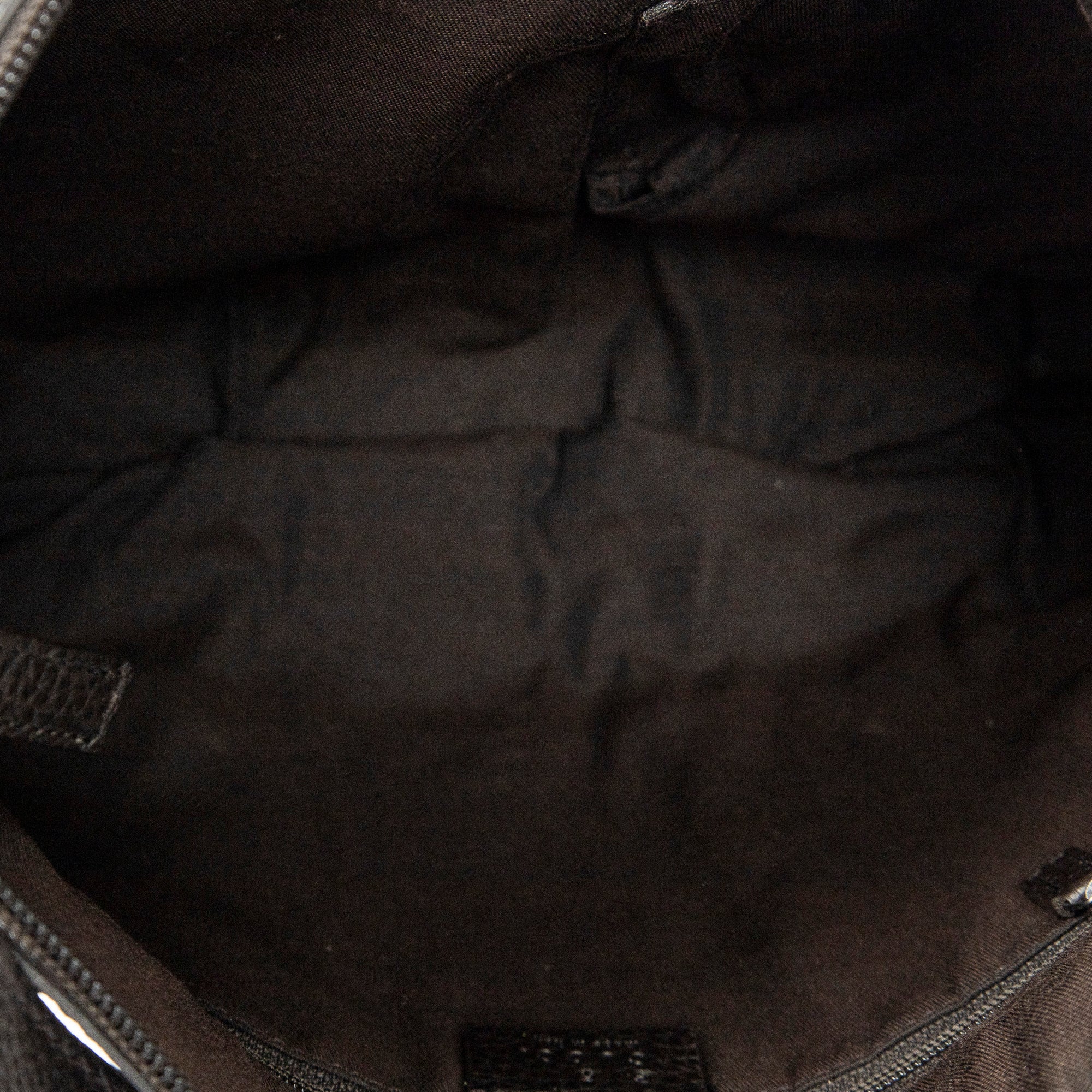 Shoulder Bag Small D-Ring Messenger Dark Brown Monogrammed Denim Canvas