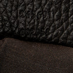 Shoulder Bag Small D-Ring Messenger Dark Brown Monogrammed Denim Canvas