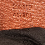 Shoulder Bag Large Bamboo Bar Boston Orange Monogrammed Canvas