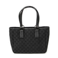 Shoulder Bag Small Shoulder Tote Black Monogrammed Canvas