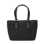Shoulder Bag Small Shoulder Tote Black Monogrammed Canvas