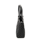Shoulder Bag Small Shoulder Tote Black Monogrammed Canvas