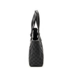 Shoulder Bag Small Shoulder Tote Black Monogrammed Canvas