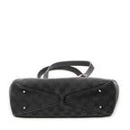 Shoulder Bag Small Shoulder Tote Black Monogrammed Canvas