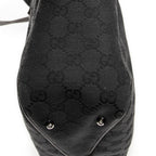 Shoulder Bag Small Shoulder Tote Black Monogrammed Canvas
