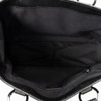 Shoulder Bag Small Shoulder Tote Black Monogrammed Canvas