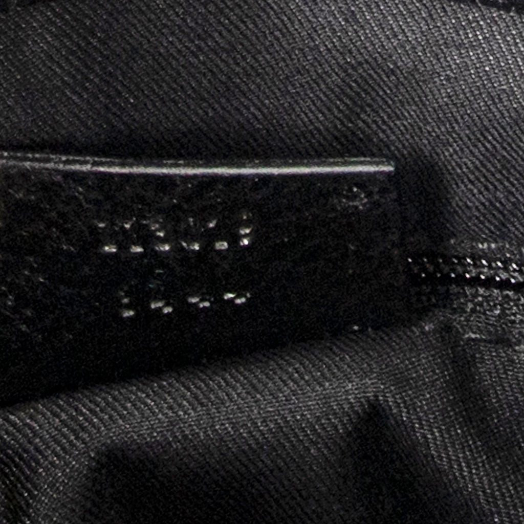 Shoulder Bag Small Shoulder Tote Black Monogrammed Canvas