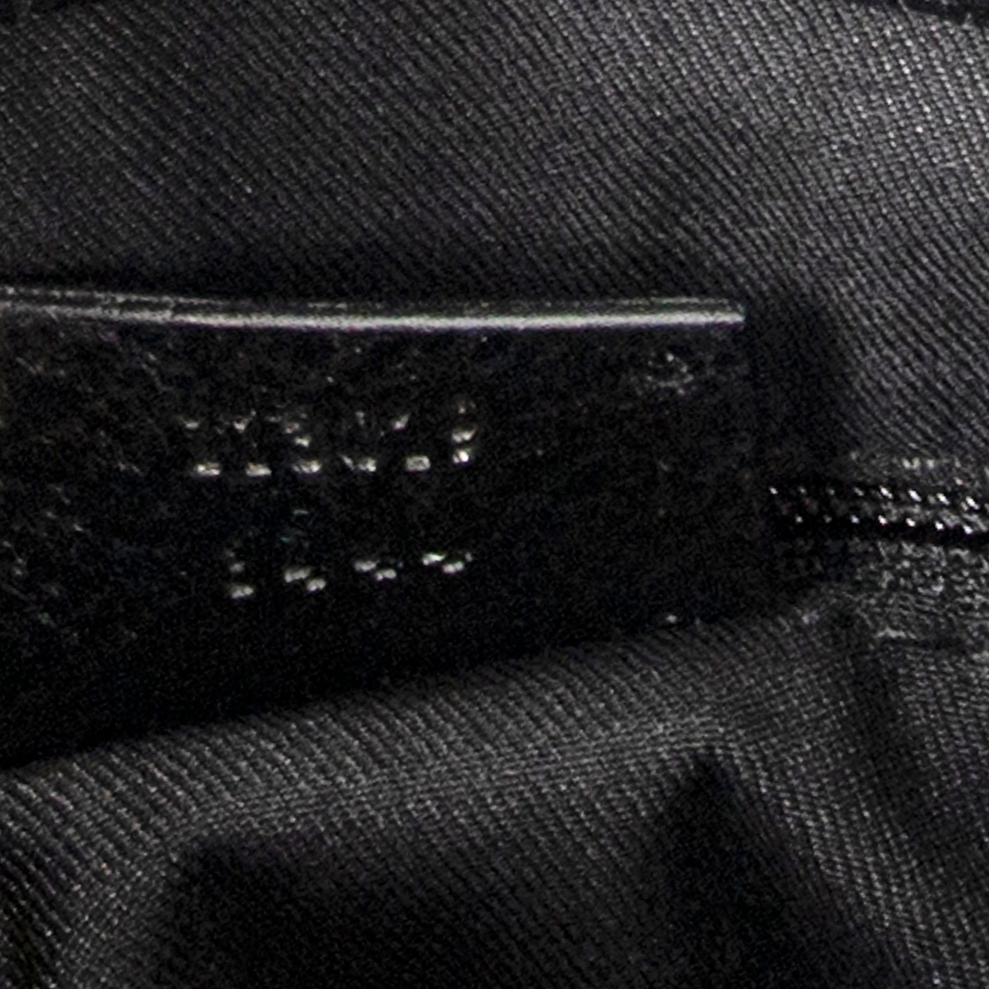 Shoulder Bag Small Shoulder Tote Black Monogrammed Canvas