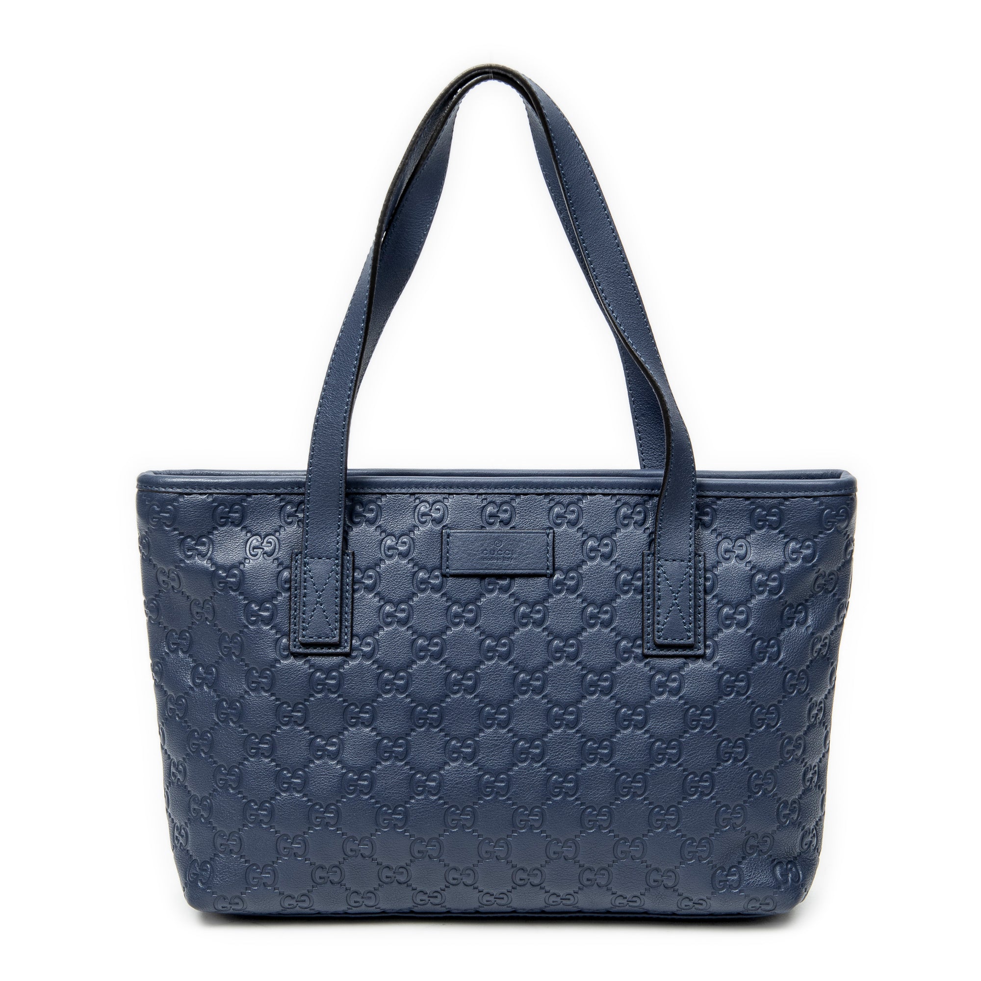 Shoulder Bag Small Joy Tote Blue Guccissima Leather