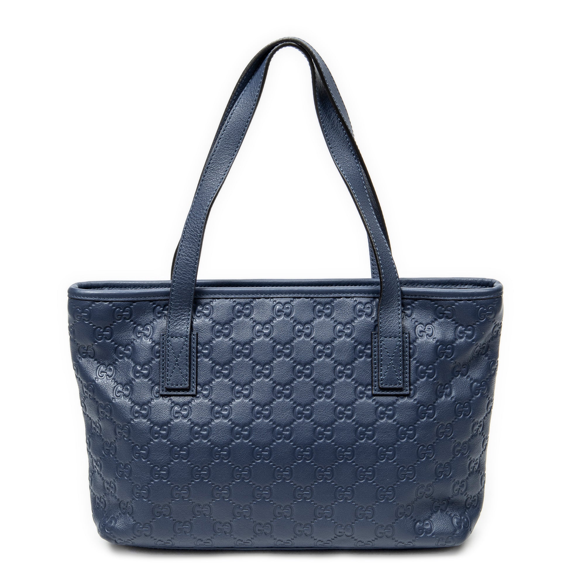 Shoulder Bag Small Joy Tote Blue Guccissima Leather