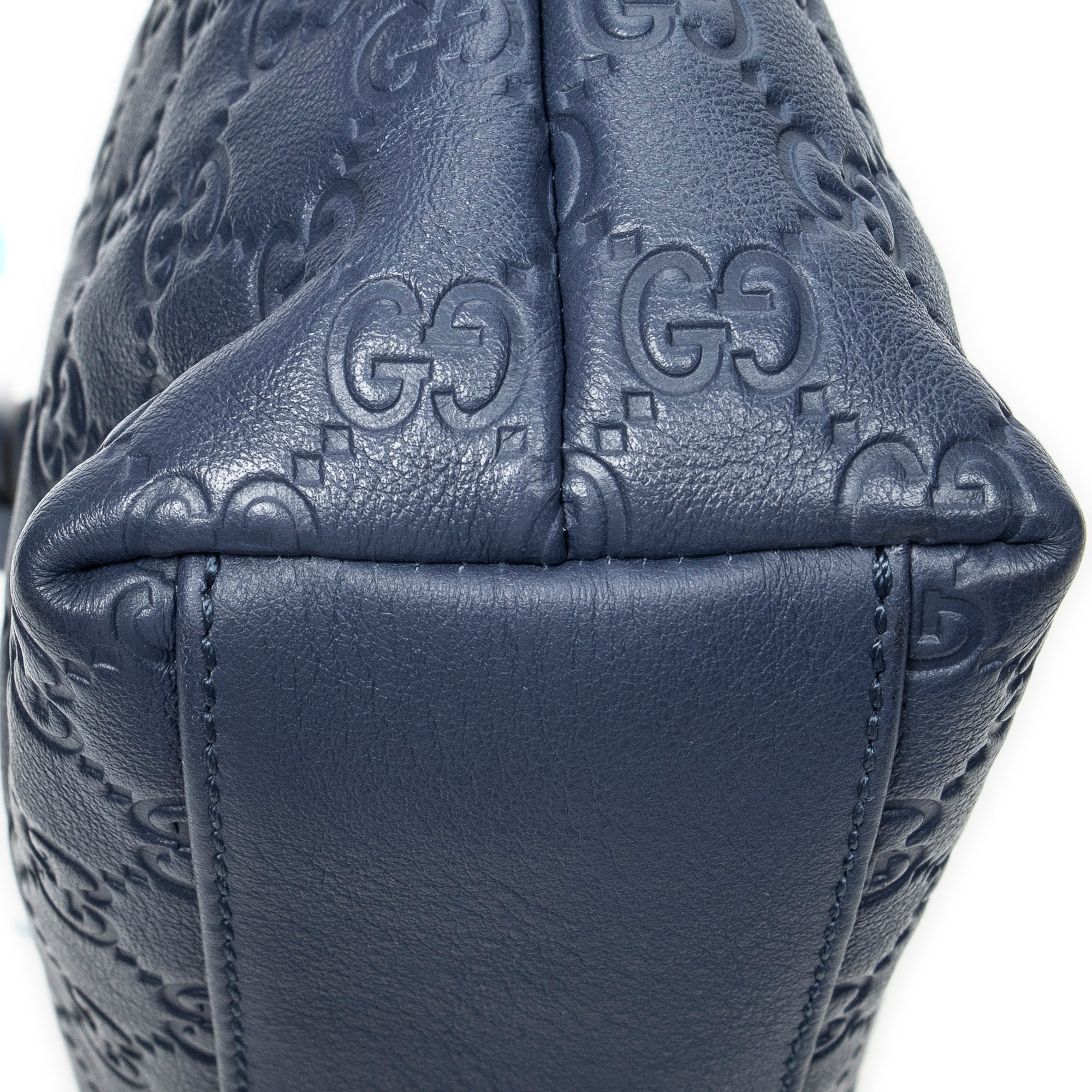 Shoulder Bag Small Joy Tote Blue Guccissima Leather