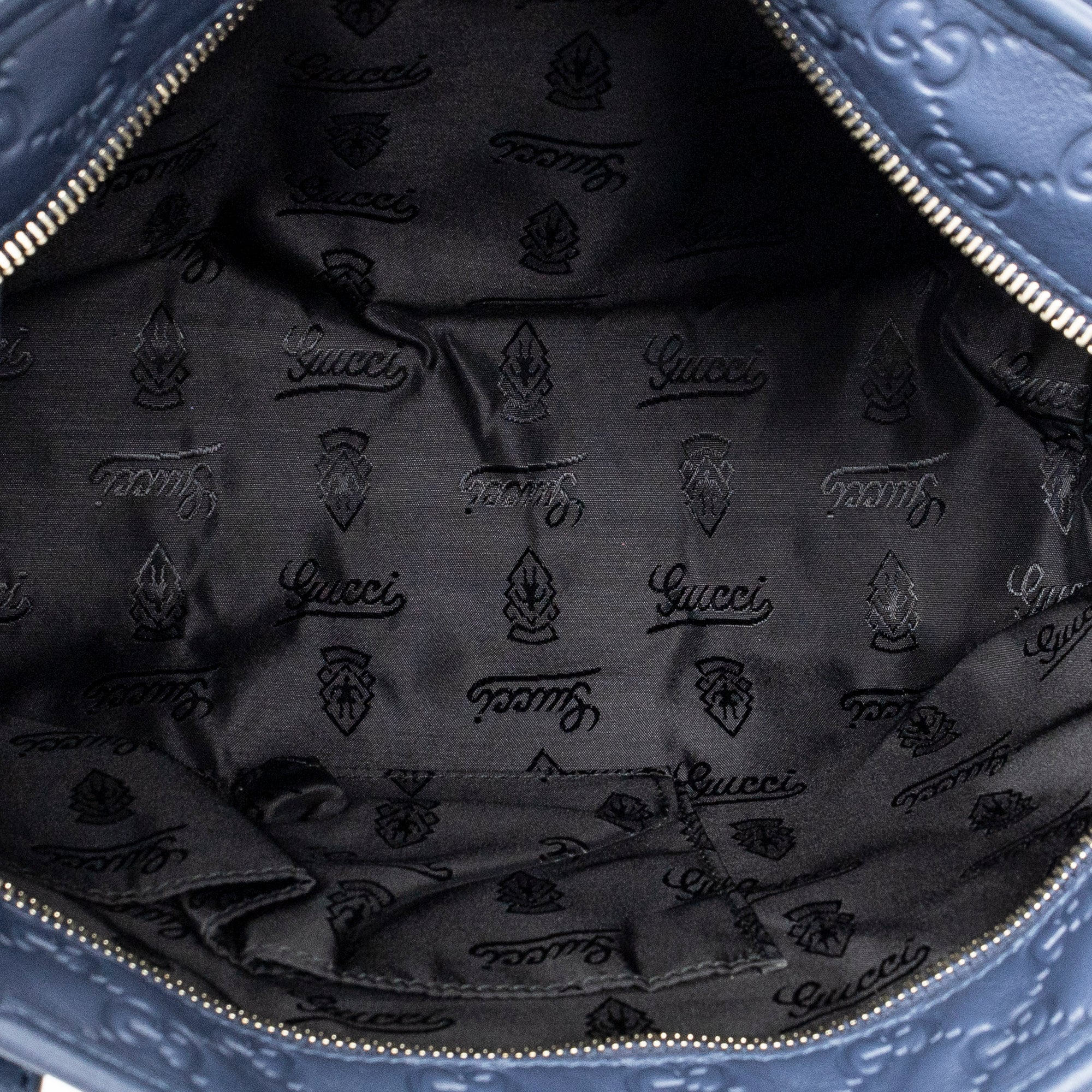 Shoulder Bag Small Joy Tote Blue Guccissima Leather