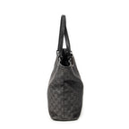Shoulder Bag Tall Tote Black Monogrammed Denim Canvas