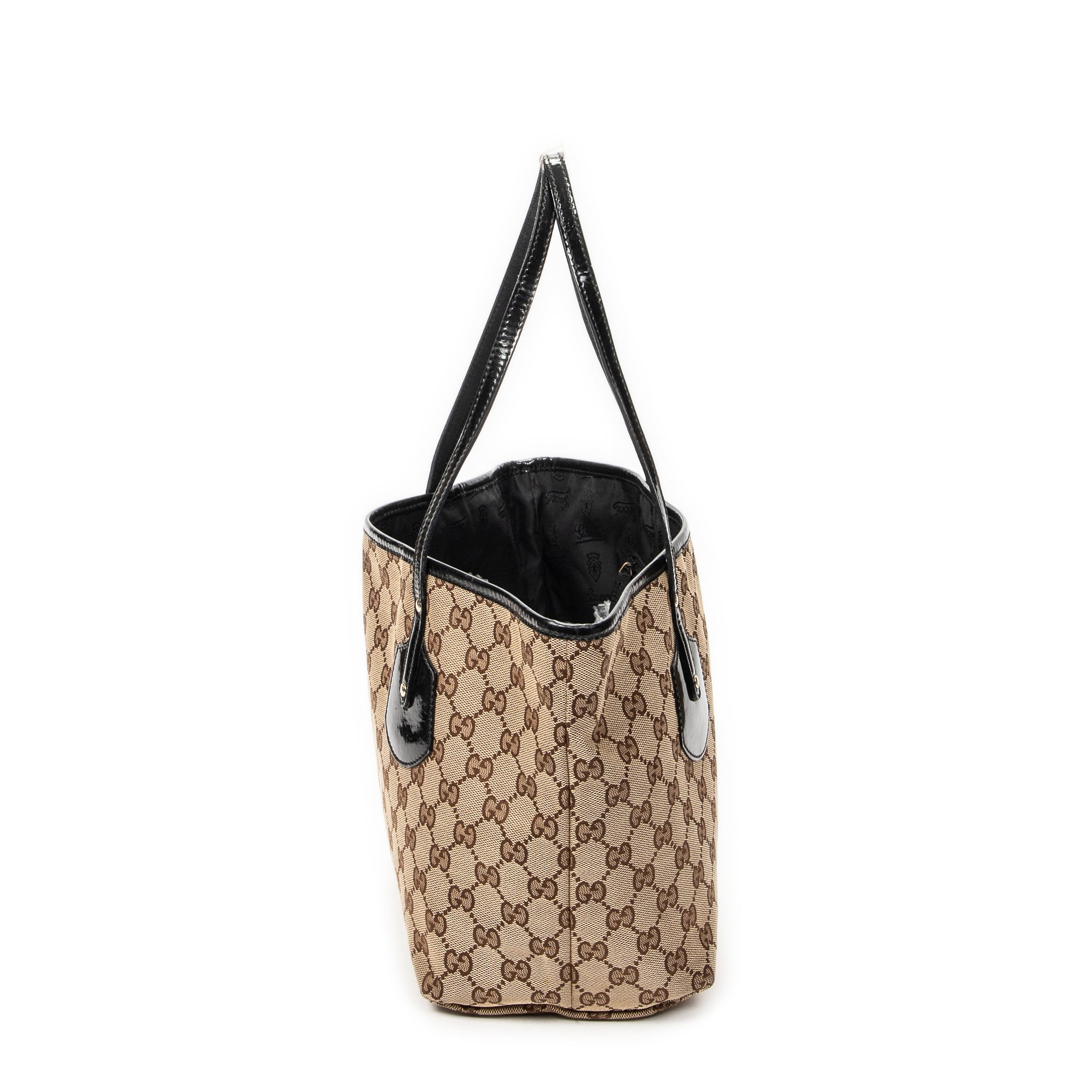 Shoulder Bag Jolie Tote Black Monogrammed Canvas