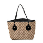 Shoulder Bag Jolie Tote Black Monogrammed Canvas