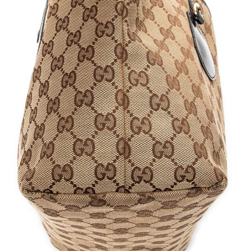 Shoulder Bag Jolie Tote Black Monogrammed Canvas