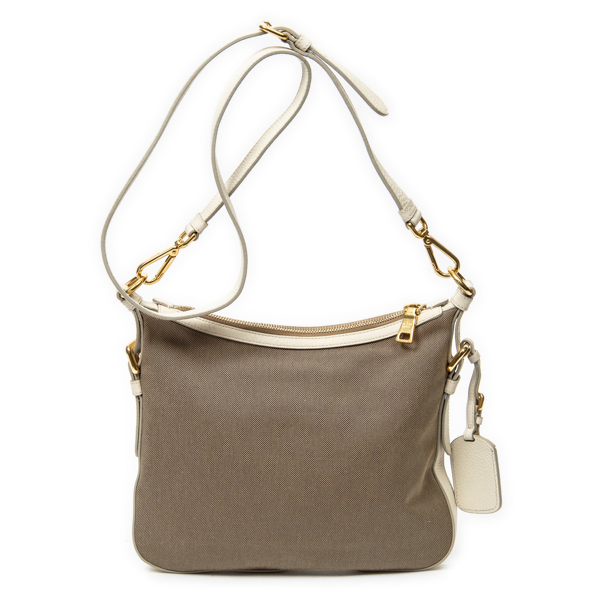 Shoulder Bag Jacquard Messenger Beige Jacquard Canvas