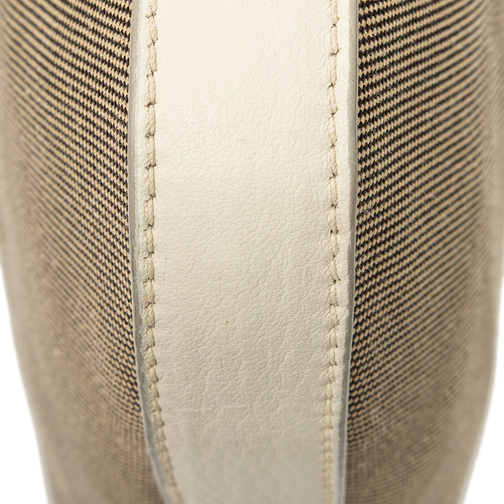 Shoulder Bag Jacquard Messenger Beige Jacquard Canvas