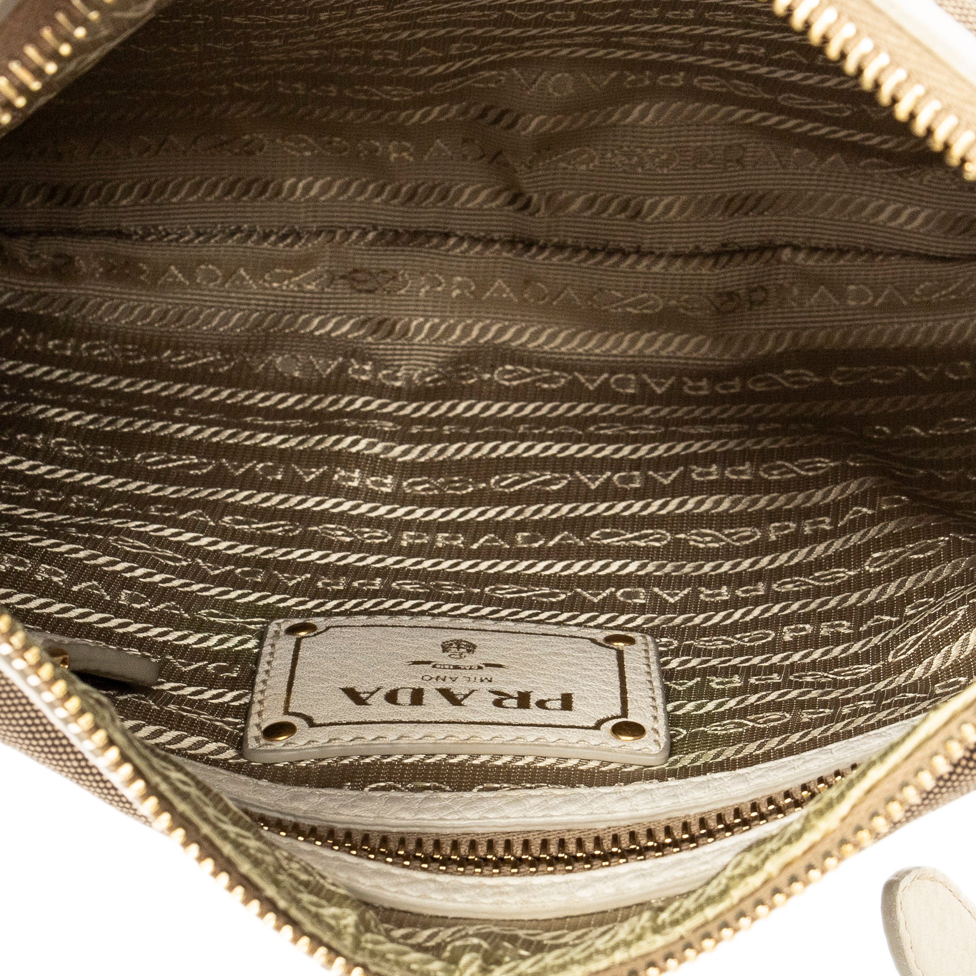 Shoulder Bag Jacquard Messenger Beige Jacquard Canvas