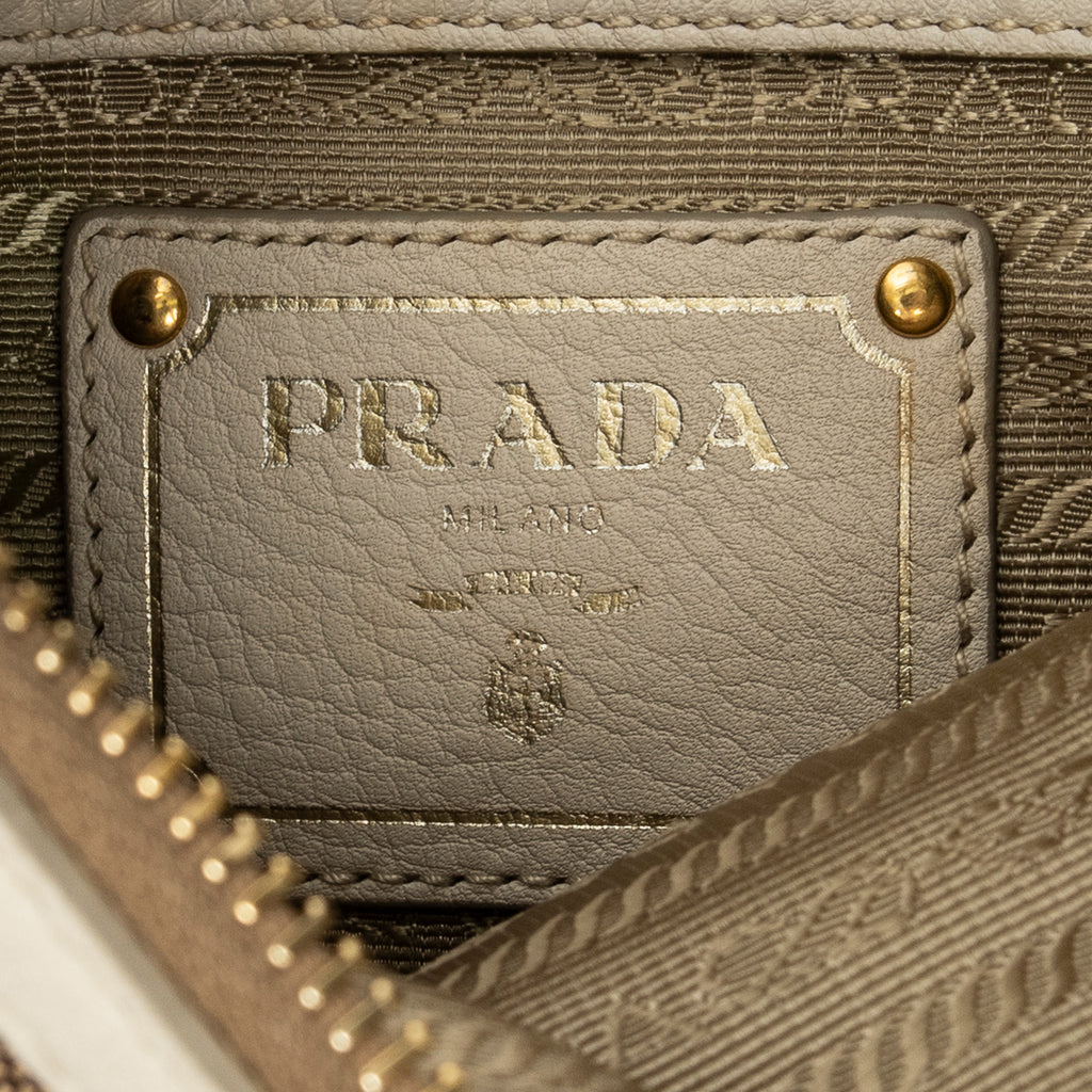 Shoulder Bag Jacquard Messenger Beige Jacquard Canvas