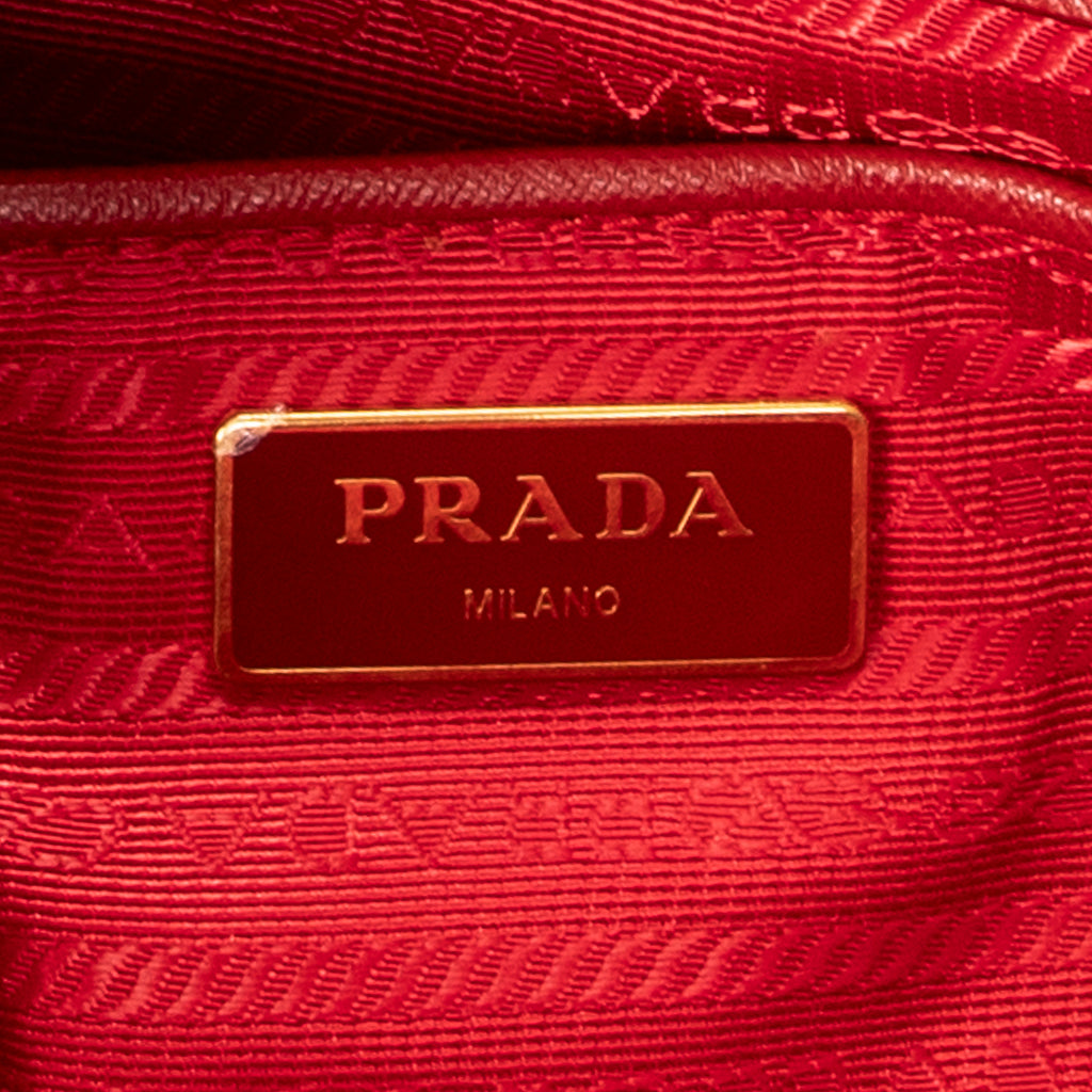 Prada - Sac Fourre-tout Zippé Convertible - Rouge