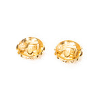 Earrings CC Round Clip On Earrings Gold Gold Plated