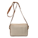 Shoulder Bag Front Pocket Crossbody Beige Macadam Canvas