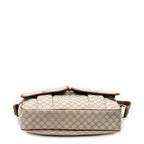 Shoulder Bag Front Pocket Crossbody Beige Macadam Canvas