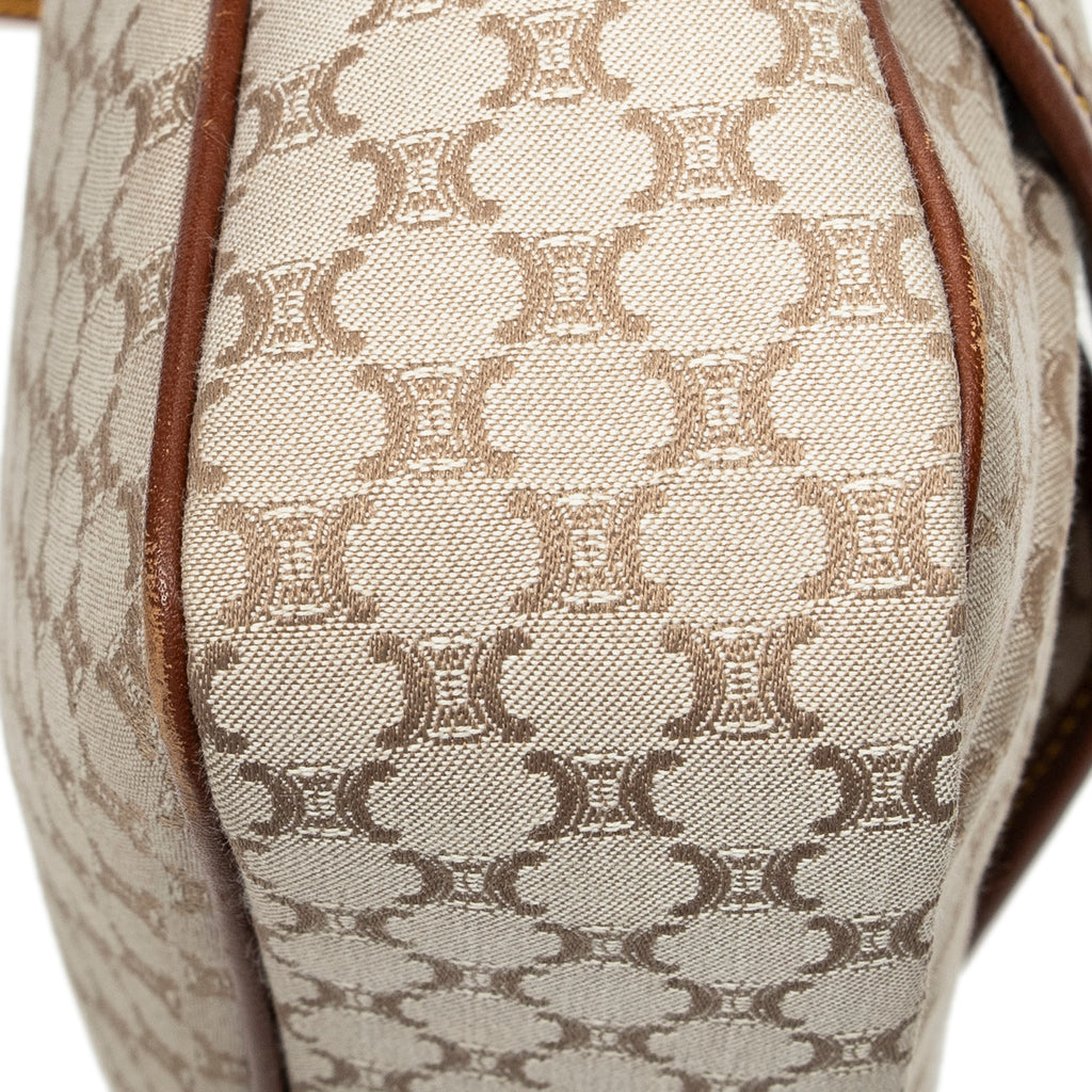 Shoulder Bag Front Pocket Crossbody Beige Macadam Canvas