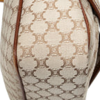 Shoulder Bag Front Pocket Crossbody Beige Macadam Canvas