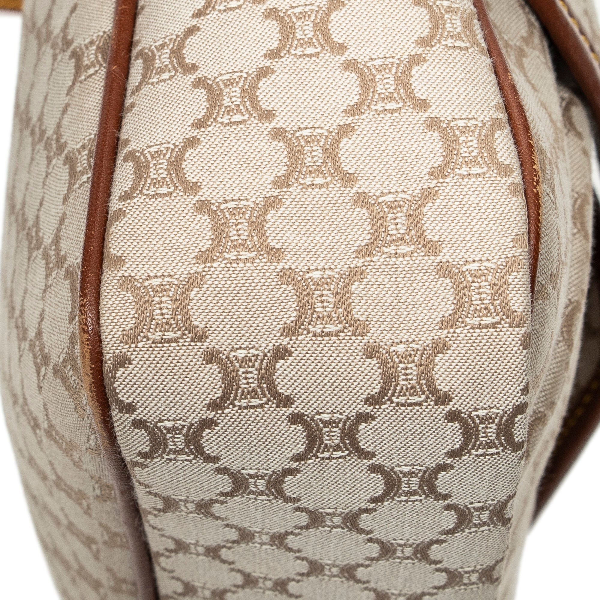 Shoulder Bag Front Pocket Crossbody Beige Macadam Canvas