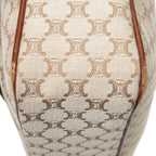 Shoulder Bag Front Pocket Crossbody Beige Macadam Canvas