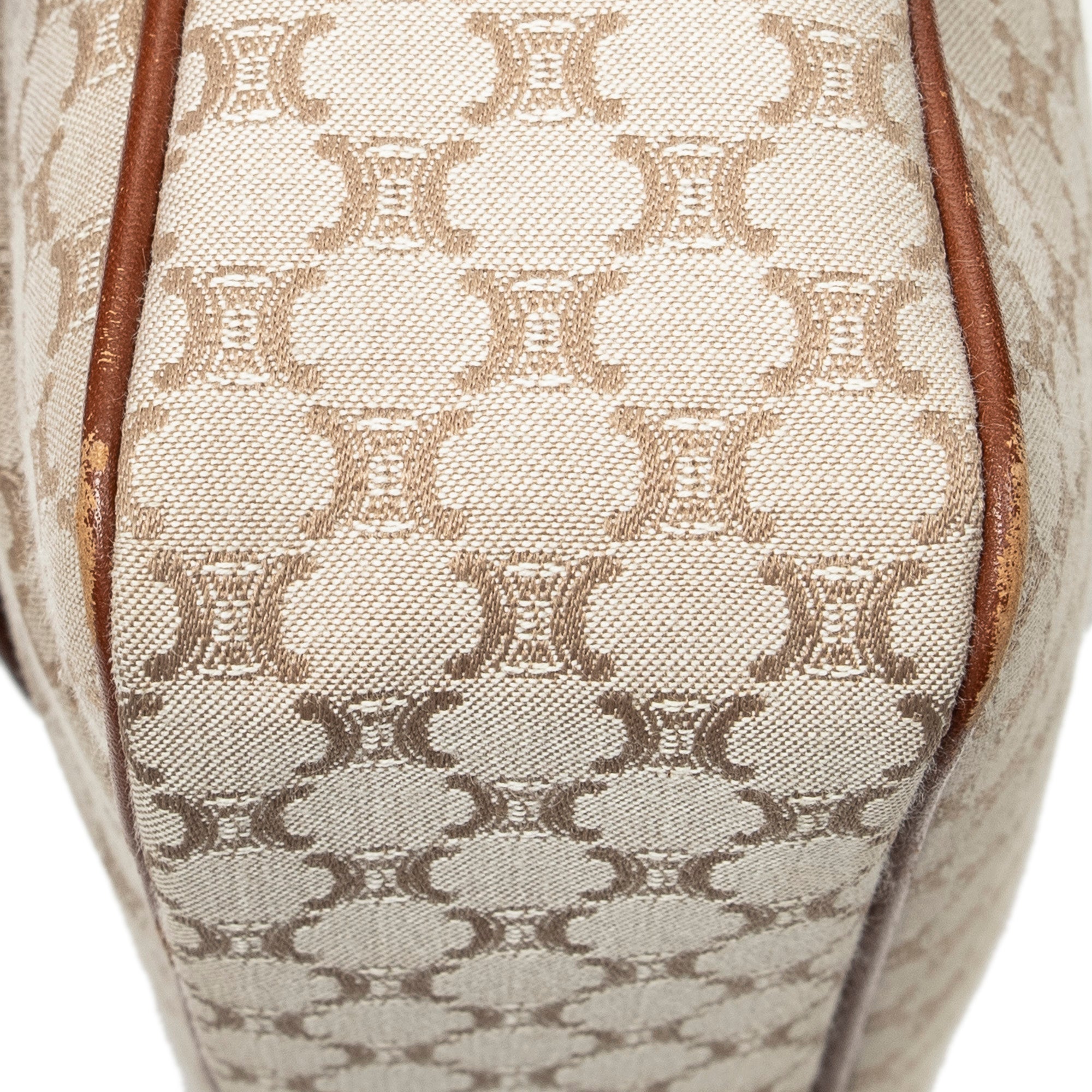 Shoulder Bag Front Pocket Crossbody Beige Macadam Canvas