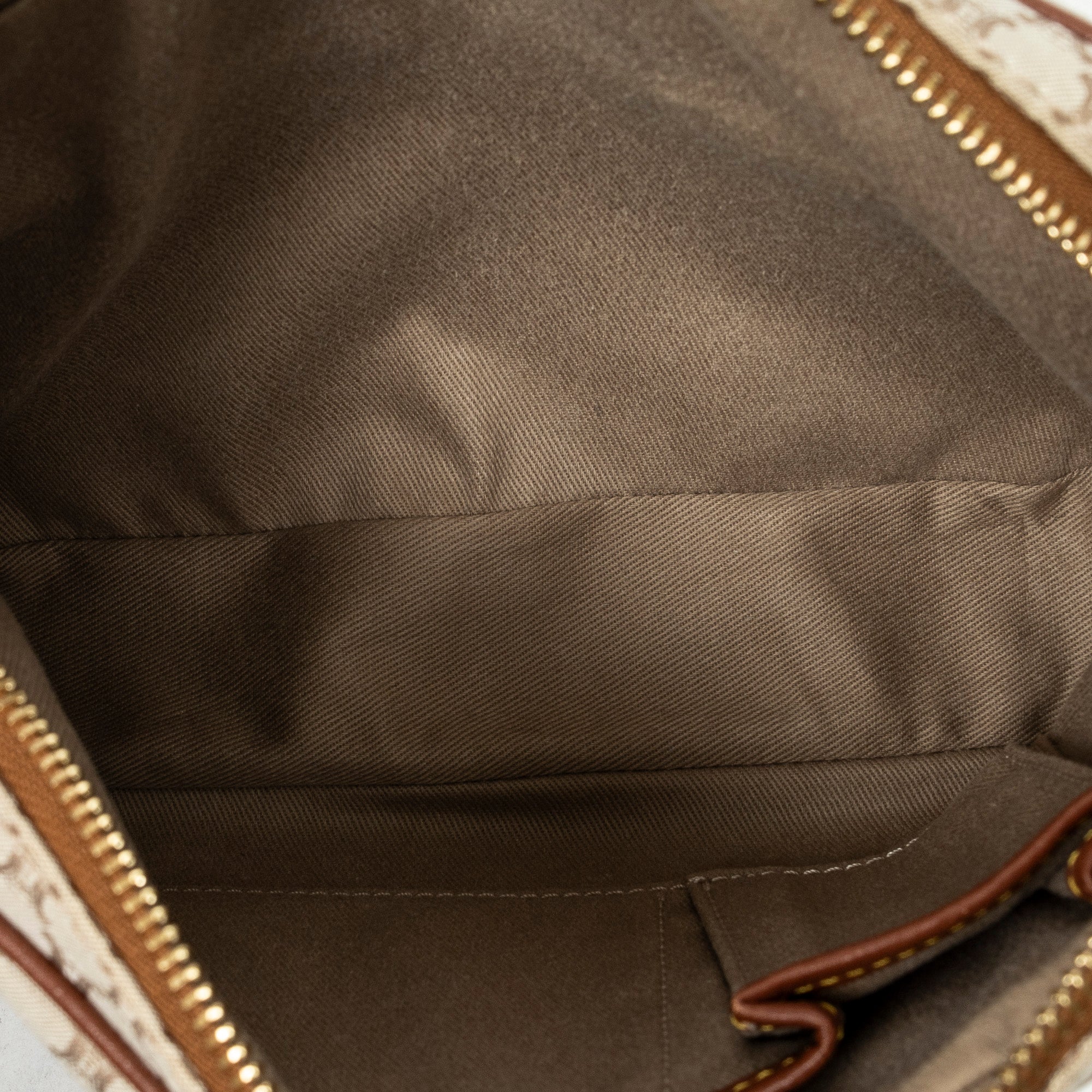Shoulder Bag Front Pocket Crossbody Beige Macadam Canvas