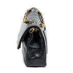 Bolso de Hombro Clásico Double Flap 23 Piel de Cordero Acolchada Negra