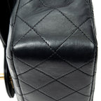 Bolso de Hombro Clásico Double Flap 23 Piel de Cordero Acolchada Negra