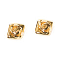 Earrings CC Diamond Clip On Earrings Gold Gold Plated