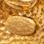 Earrings CC Round Clip On Earrings Gold Gold Plated