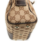 Handbag Mini New Britt Dome Beige Monogrammed Canvas