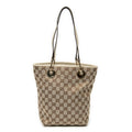Bolso de hombro pequeño Eclipse Shopping de lona monograma beige