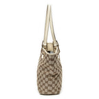 Shoulder Bag Small Eclipse Shopping Beige Monogrammed Canvas