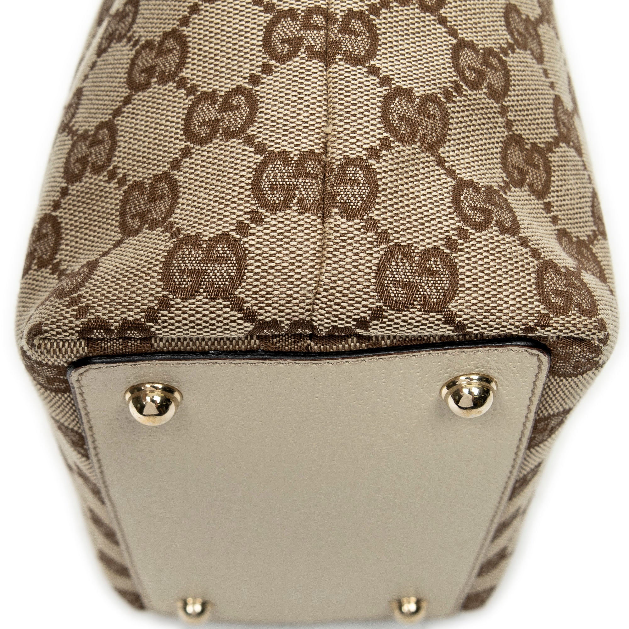 Shoulder Bag Small Eclipse Shopping Beige Monogrammed Canvas