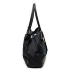 Shoulder Bag Medium Web Princy Tote Black Monogrammed Canvas