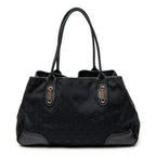 Shoulder Bag Medium Web Princy Tote Black Monogrammed Canvas