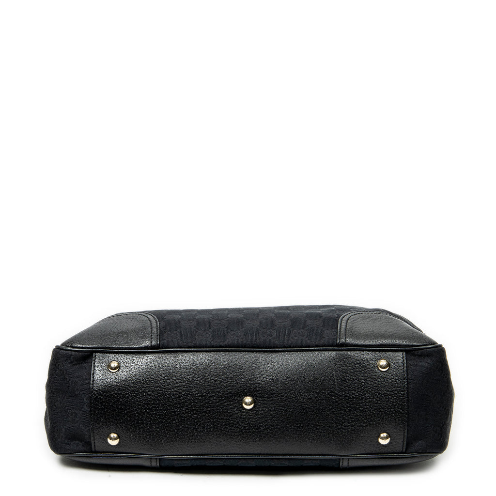 Shoulder Bag Medium Web Princy Tote Black Monogrammed Canvas