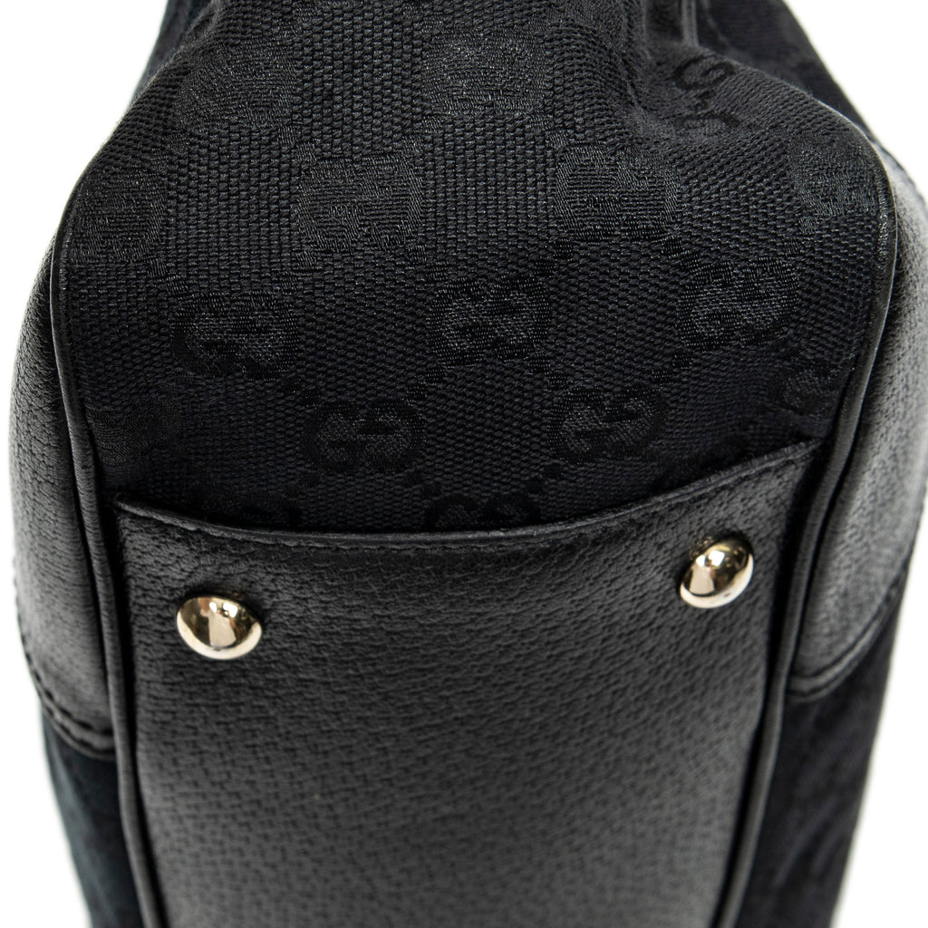 Shoulder Bag Medium Web Princy Tote Black Monogrammed Canvas