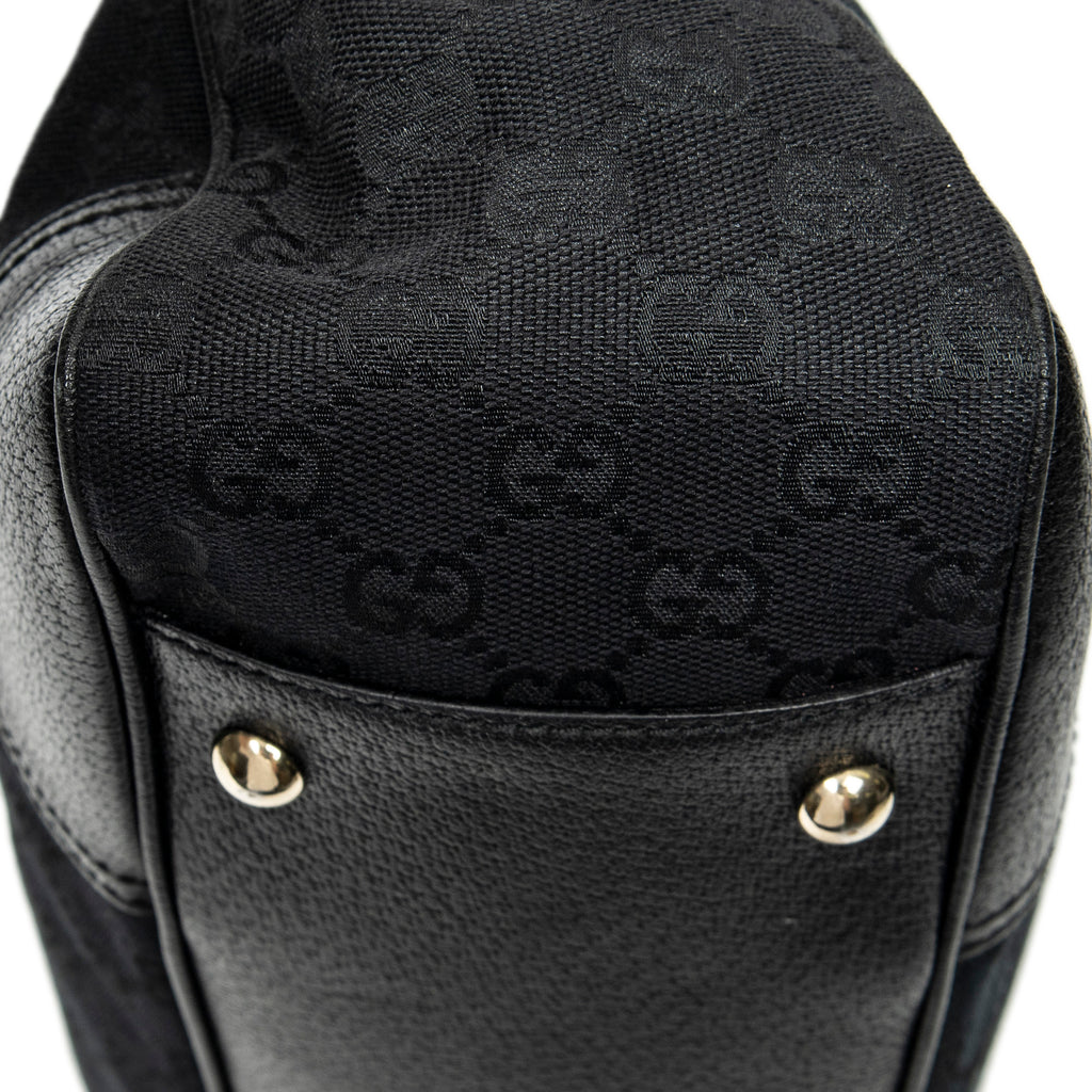 Shoulder Bag Medium Web Princy Tote Black Monogrammed Canvas