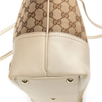 Shoulder Bag Small Britt Beige Monogrammed Canvas